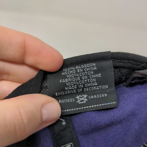 New Era Men's Slideback Hat Purple OSFM 9Twenty LSU Tigers Logo 100% Cotton - Picture 9 of 9